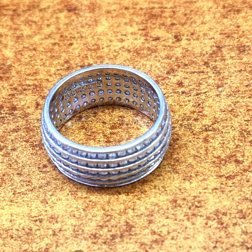 Sterling eternity band